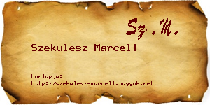 Szekulesz Marcell névjegykártya
